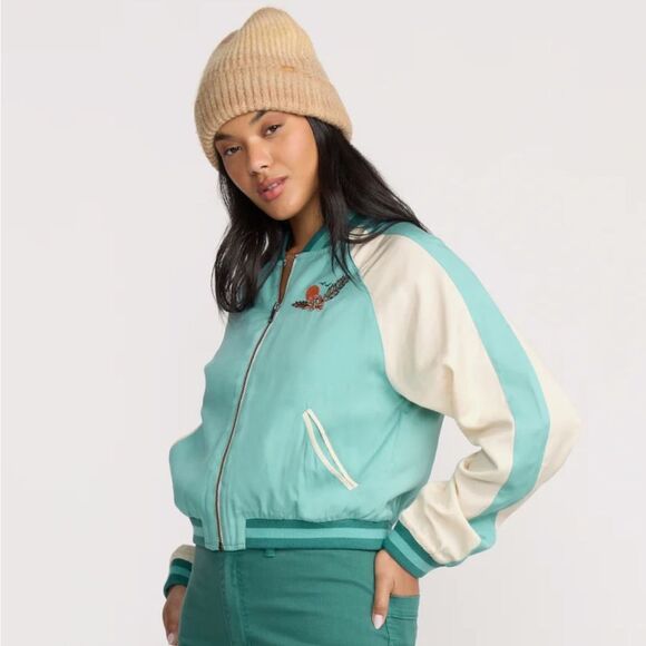 Billabong Dream Vacation Embroidered Bomber Jacket - Picture 4 of 10